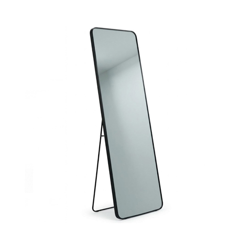 HardwareCity GLC STANDING MIRROR ALUMINIUM FLAT PROFILE RR50160A281S (BLACK)